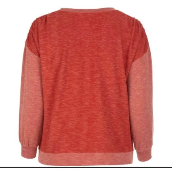 NWT Moa Moa Chevron Sleeve Pullover Size 1X - Picture 2 of 2